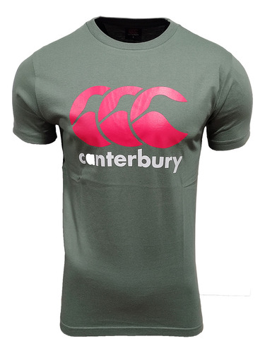 Remera Canterbury Algodon Logo Tee Verde Oliva