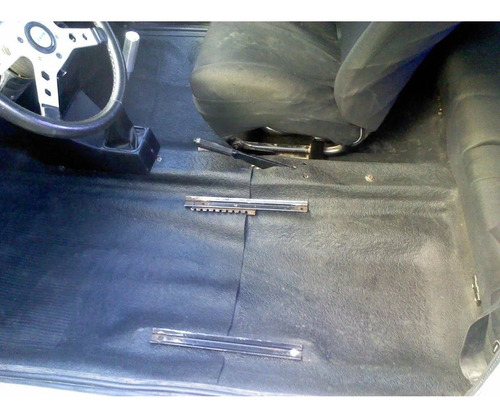 Imagen 2 de 5 de Alfombra Piso Goma Negra Premoldeada Fiat 128 Tipo Original