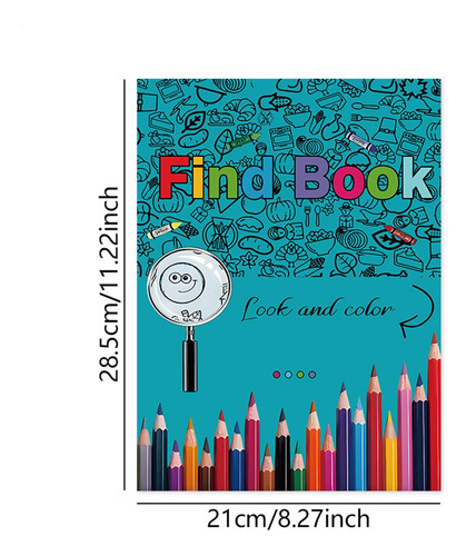 Libro Para Colorear De Dibujos Animados Encontrar Y Pintar P