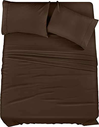 Sabanas King Fundas Para Almohada De Microfibra Color Marron