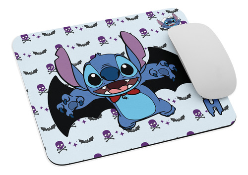 Mouse Pad Svart Diseño Stich Vampiro Halloween