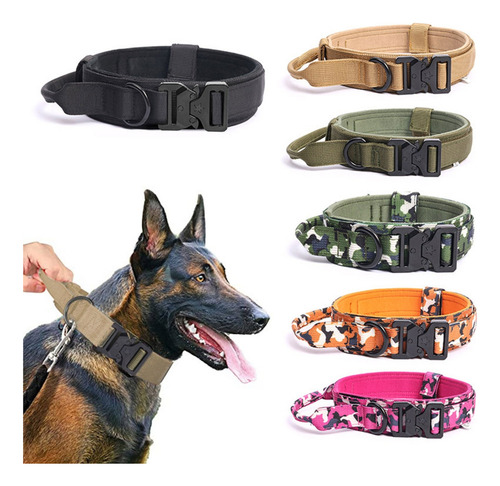 (l-5) Collar Táctico For Perros Collares Militares De