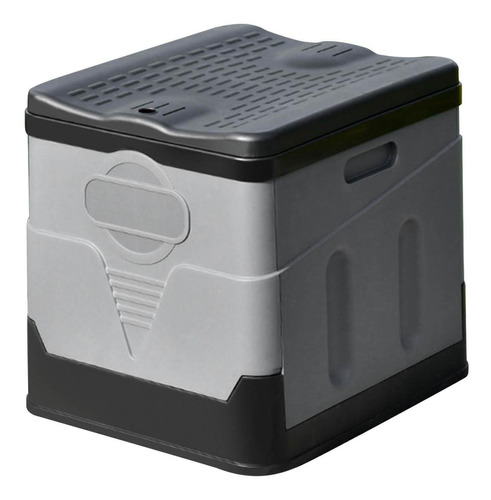 Inodoro Portátil Plegable Porta Potty Car Toilet Gris Negro