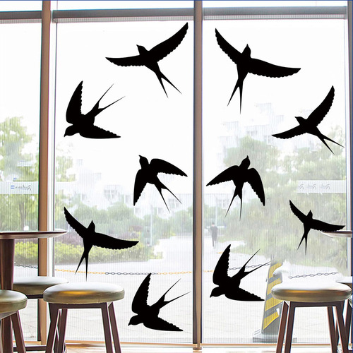 Pegatinas De Pájaros, 6 Hojas, 20 Piezas, Previenen Golpes