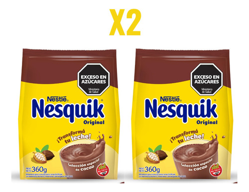 Nesquik Original Cacao En Polvo Nestle X360 Gr X2