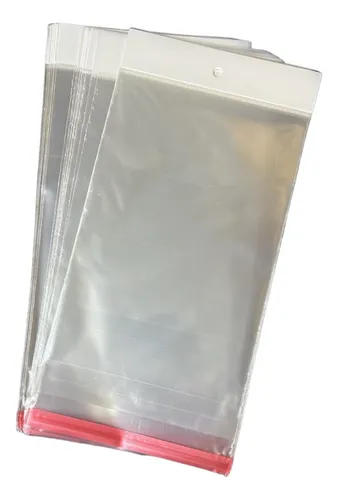 comprar 1000 Bolsas Celofán 13x20 Cm Con Adhesivo Y Exhibidor