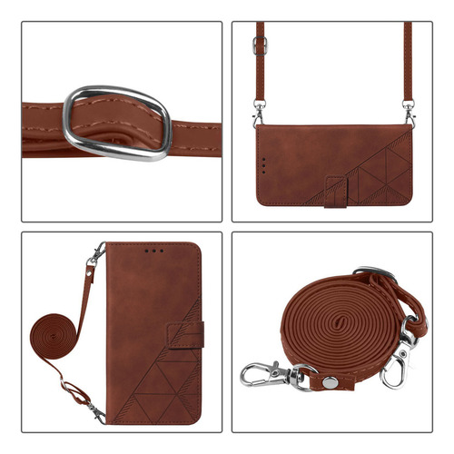 /-funda Tipo Cartera De Piel Sintética Suave Con Tapa Y Correa Larga, Compatible Con Zte Axon 40 Ultra, Protección Total