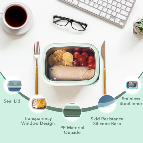 Easy Togo Paquete De 3 Recipientes Para Alimentos, Recipient