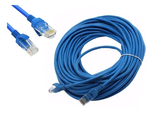 Cable De Red 30mt Cat. 5e Patch Cord Utp Directo Internet Pc