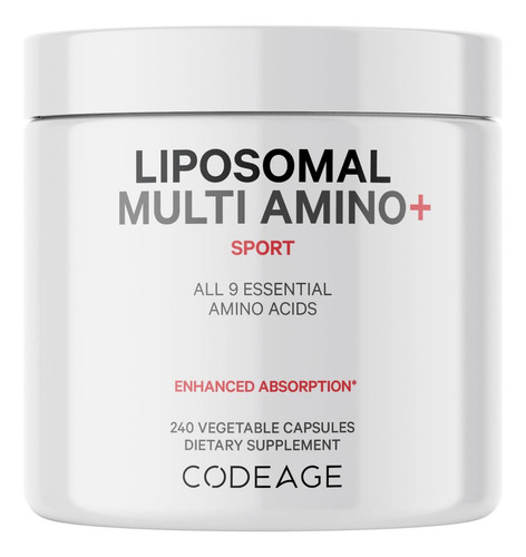 Suplemento Codeage Multi Amino+ de BCAA y EAA, Os 9 Amino