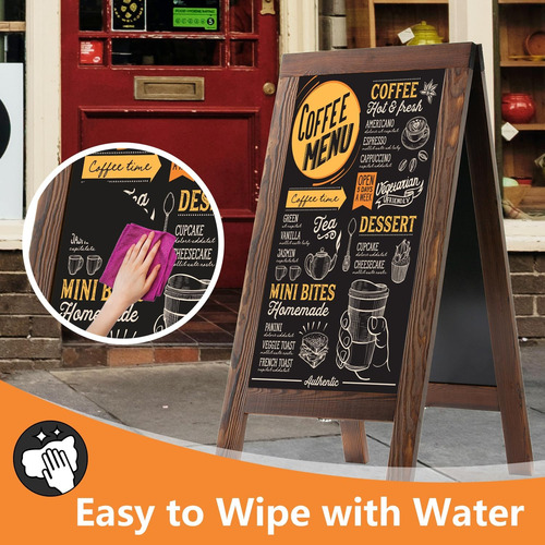 Dahapyboo Sandwich Board 40x20 Pino Sólido Brown Rustic Brow