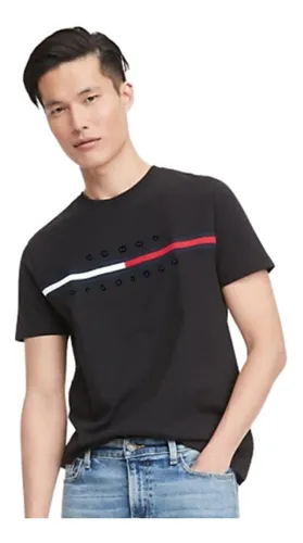 Polera tommy hilfiger hombre blanca new arrivals