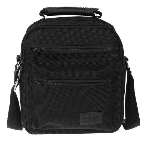 Bolsa Mariconera Unisex Tyler Ultra Ligera Bolso 9593 Acabado de los herrajes Niquel Color Negro Color de la correa de hombro Negro Diseño de la tela Liso