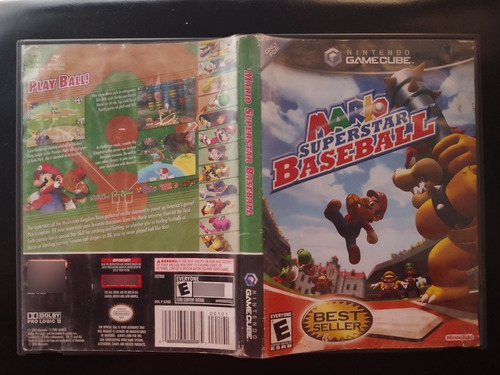 Mario Superstar Baseball Gamecube Solo Caja Y Portada 