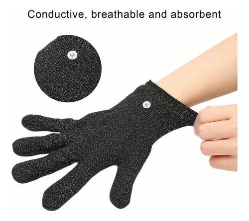 Electrodo Guantes Electroterapia Masajeador Decenas Máquina