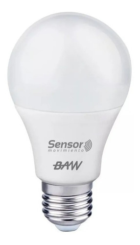 Lampara Led Bulbo 13w E27 C/sensor De Movimiento Baw - Stg