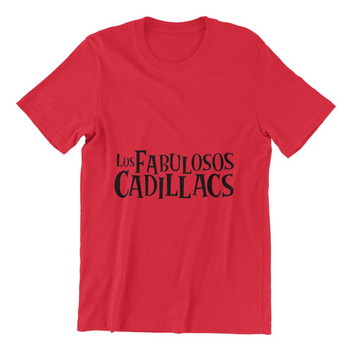 Polera Unisex Fabulosos Cadillacs Logo Estampado Algodon