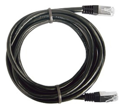 Patch Cord Cable Parcheo Red Ftp Categoría 5e 3 Metros Negro