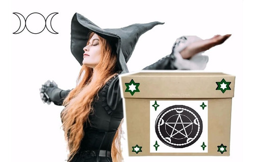 Caja Sorpresa Bruja Misteriosa Wicca Magia Hechciería 15 Pzs