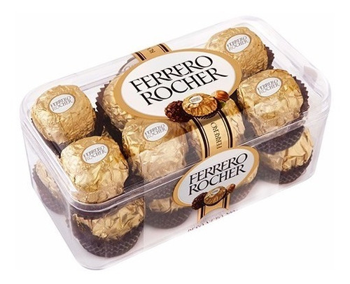 Ferrero Rocher Baúl Chocolates X16 Unidades Estuche Regalo