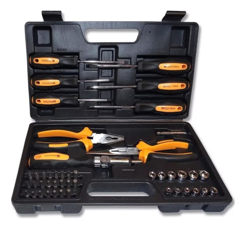 Set Kit De Herramientas 45 Pzs Destornilladores Tubos Pinzas