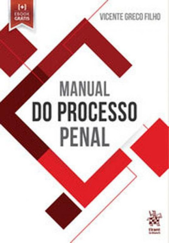 Manual Do Processo Penal - 2019, De Greco Filho, Vicente. Editora Tirant Do Brasil, Capa Mole Em Português