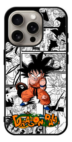 Funda Tpu Goku Coleccion Dragon Ball Para iPhone 15 Pro