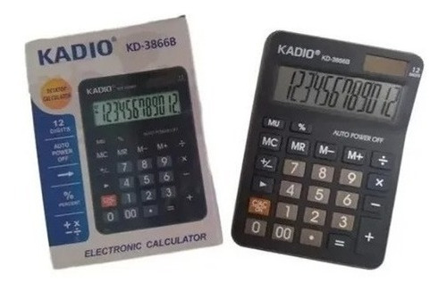 Calculadora Escritorio Kd-3866b 12 Digitos 5 Funciones