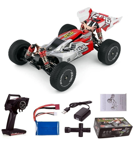 Imagen 5 de 9 de Auto Rc Wltoys 144001 60km/h Alta Velocidad 1:14 2.4ghz