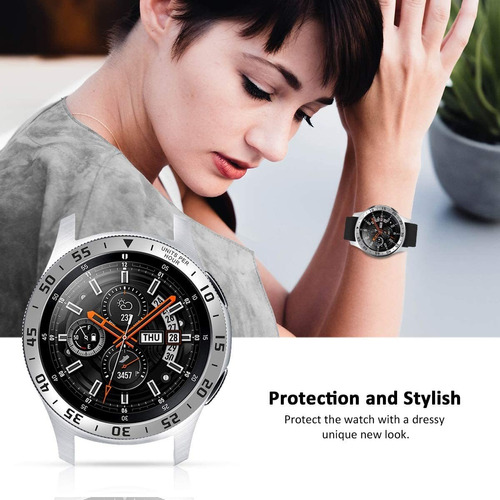 Anillo De Bisel Con Compatibles Samsung Galaxy Watch3 De 1.7
