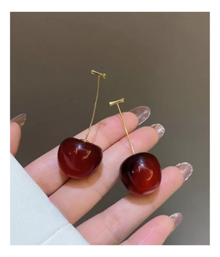 Aretes De Cereza Pendientes Cherry Kawaii