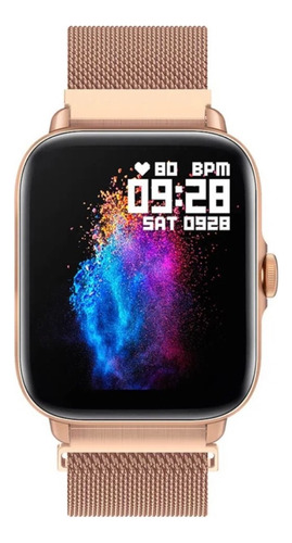 Smartwatch Colmi P28 Cop28plusgoml Rose Notificador Deportes Diseño De La Malla Mesh