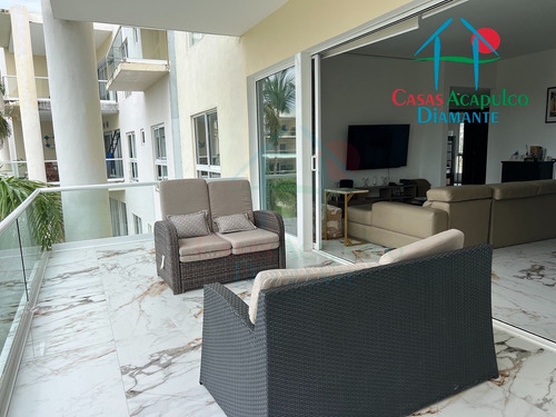 Pacífico Diamante Amarras 201. En Condominio Con Club De Playa. Con Terraza Y Bodega