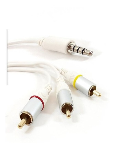 Cable Mini Plug 3.5 3 Rca Macho 1.8mts Tv Samrt Camaras 