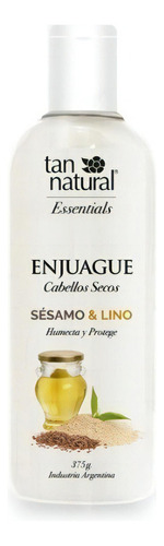 Tan Natural Enjuague Sesamo Y Lino Cabellos Secos X375gr