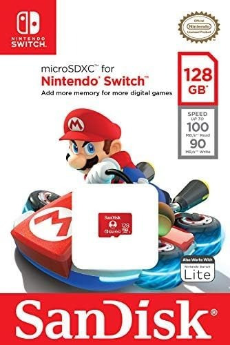 Memoria Nintendo Switch 128 Gb Micro Sd Original Oficial