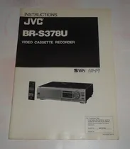 Comprar Manual De Videocasetera Jvc Mod. Br-s378u Japan