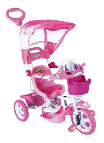 Carrinho Bebe ( Infantil ) Triciclo 2 X 1 Musical E Luz Et