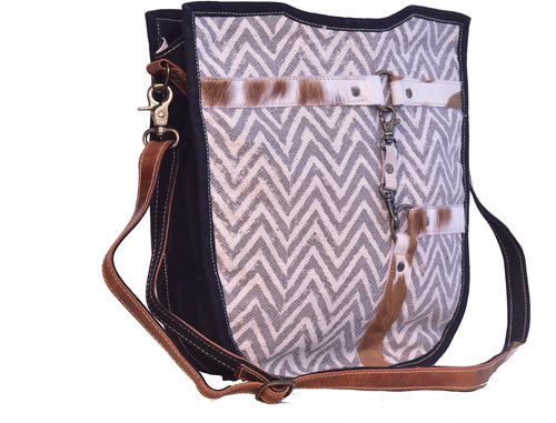 Bhrayna-bags Hairon Strip On Rug Bolso De Hombro Bolso De Ma