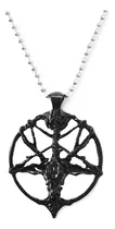 Comprar Collar Baphomet  Cabra Satánico Pentagrama Cadena Baphy 