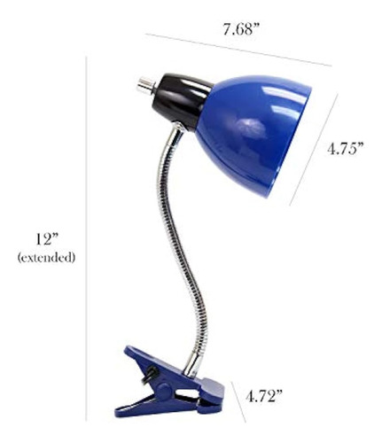 Limelights Ld2014blu Clip Lámpara De Luz Color Azul Ajustabl