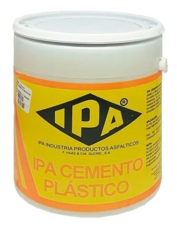 Imagen 1 de 1 de Cemento Plástico Ipa Sellador Impermeabilizante 1 Galón