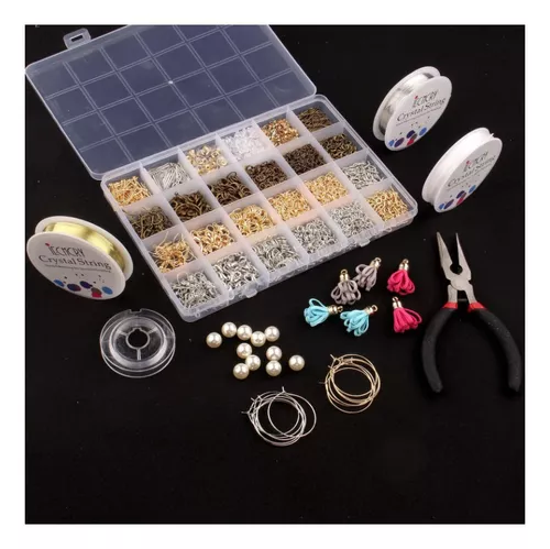 Moguxb Kit para Hacer Pendientes 3600 Piezas Kit para Hacer Aretes