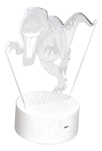 Led Con Efecto Visual 3d Dinosaur Night Para Habitación De N