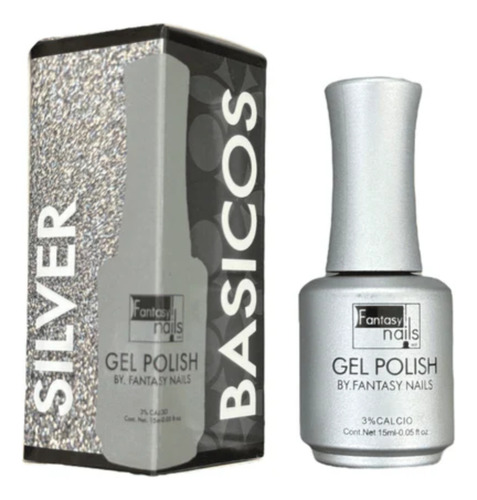 Gel Polish Uv Fantasy Nails Color A Elegir Silver