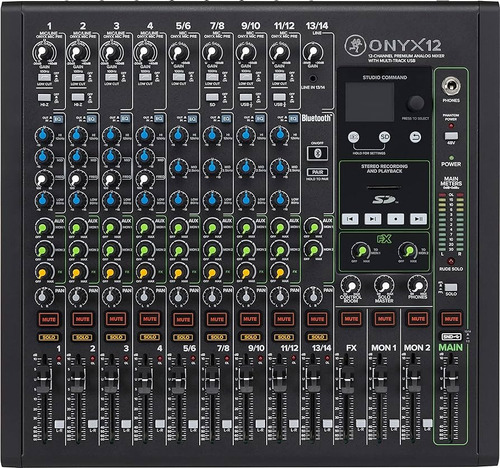  Mackie Onyx 12 Mixer 12 Canales Multritrack Usb La Plata