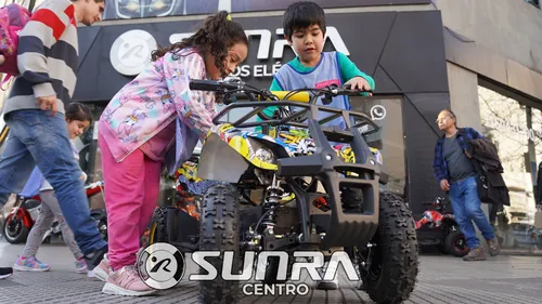 Mini Cuatri Electrico Sunra Atv 800w Niños + Casco / E