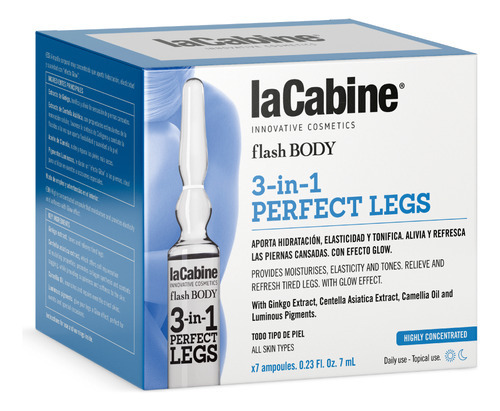  Ampollas Corporales 3 En 1 Perfect Legs 7 X 7ml La Cabine