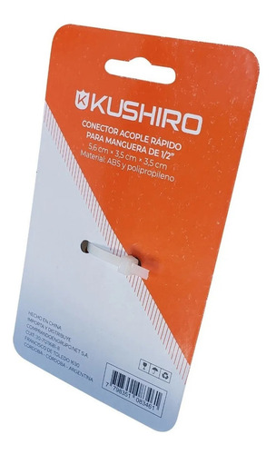 Imagen 3 de 5 de Acople Rapido Para Manguera De 1/2 Conector Aspersor Kushiro
