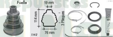 Fuelle Renault R4l R12 R9 R11 R18 Dacia Semieje Lado  Griffo